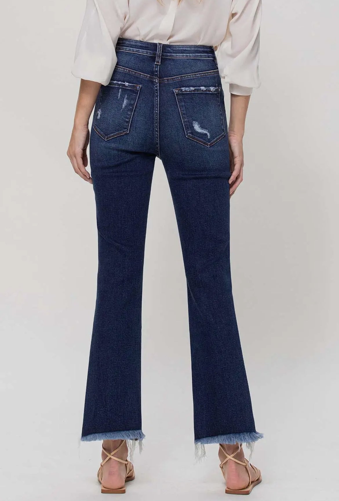 Vervet Cropped Frayed Hem Jean