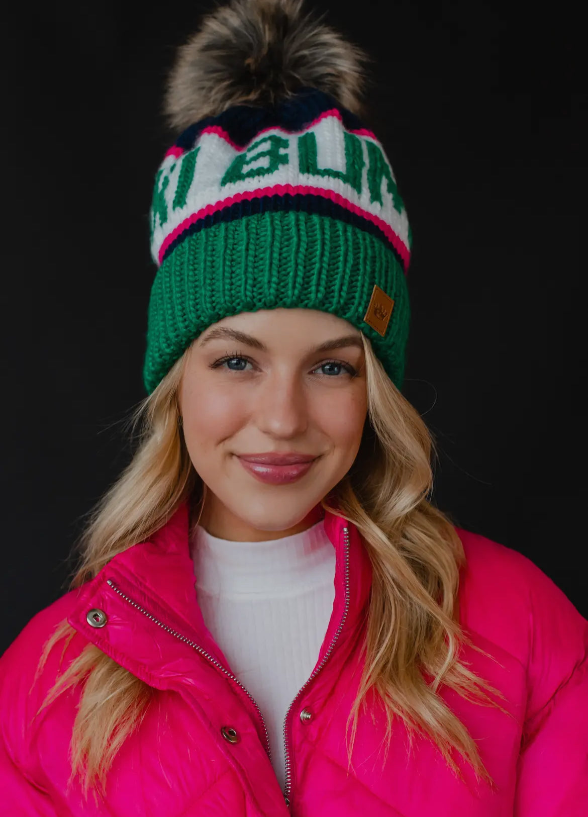 Ski Bum Pink & Green 🩷💚
