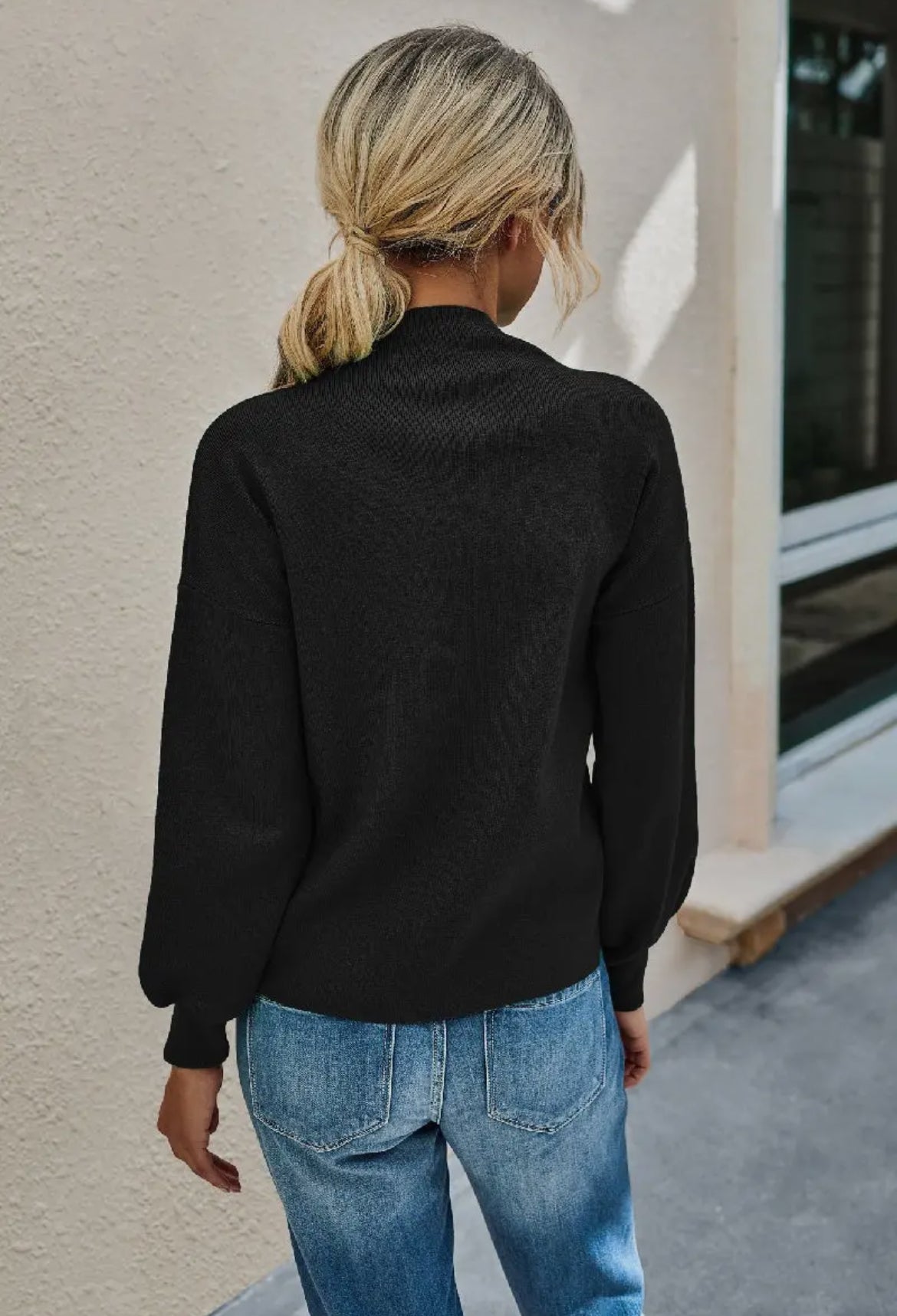 Mock Neck Cozy Sweater