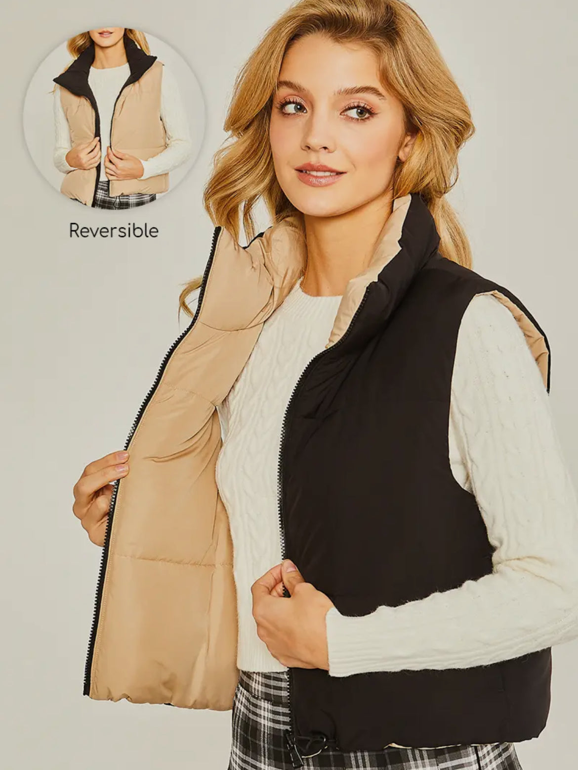 Reversible Puffer Vest