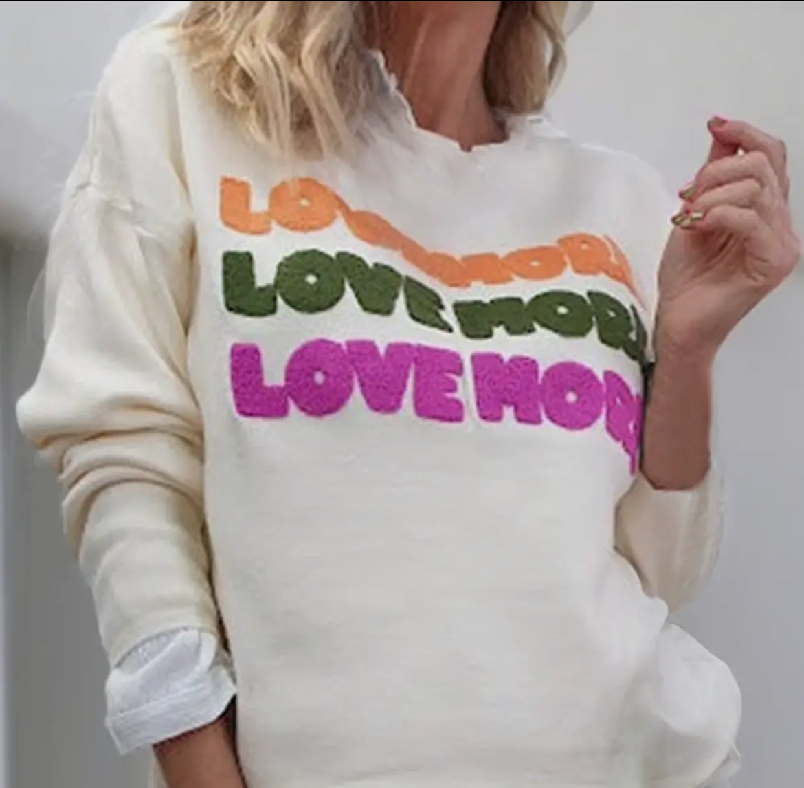 Love more crew online neck