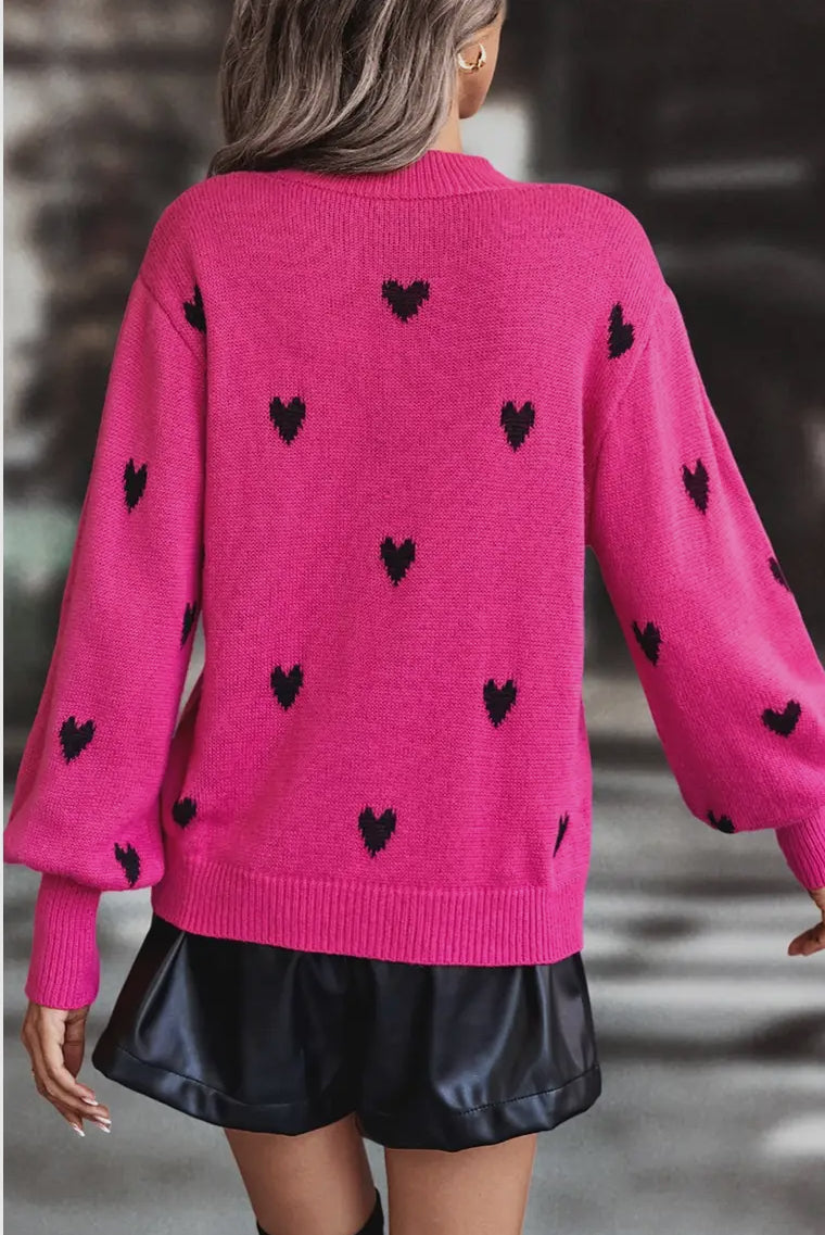 Pink “Love” Sweater