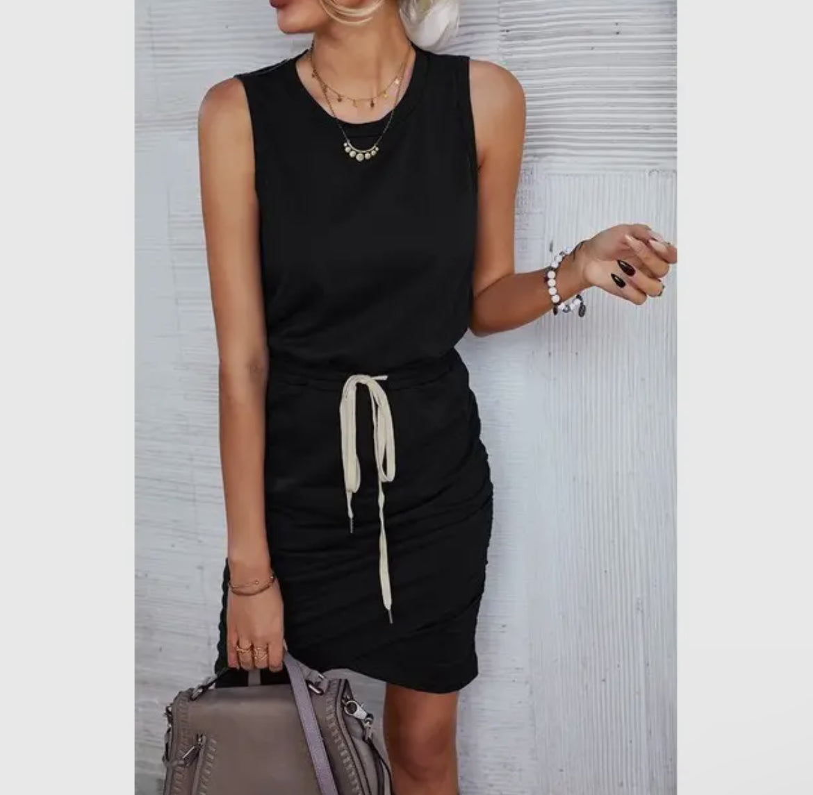 Ruched Tank Dress