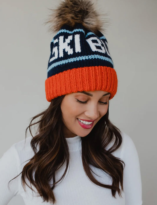 Ski Bum Pom Beanie