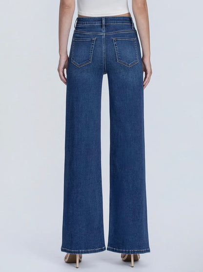 “Olivia” Wide Leg Jean