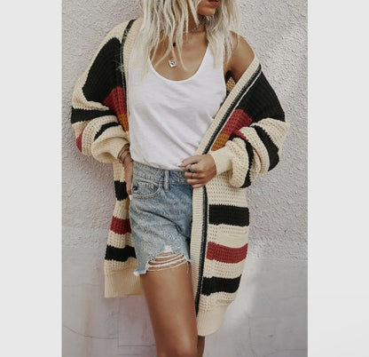 Striped Cozy Cardigan