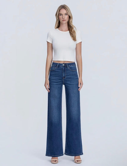 “Olivia” Wide Leg Jean
