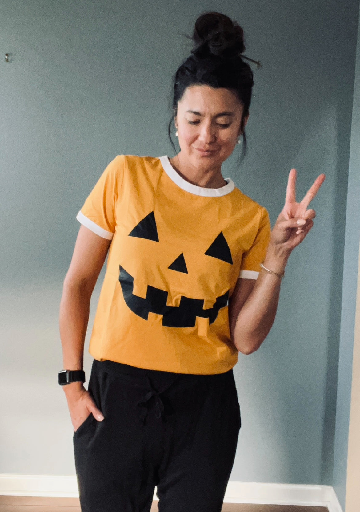 Pumpkin Ringer Tee