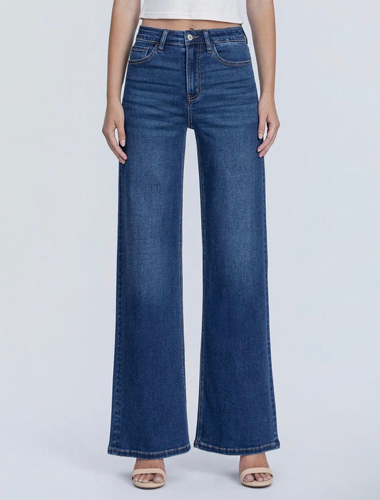 “Olivia” Wide Leg Jean