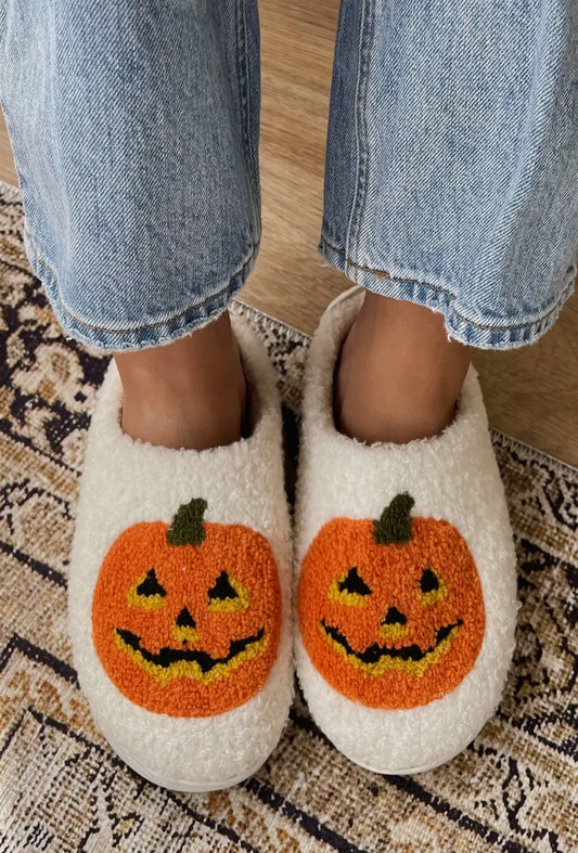 Pumpkin Halloween Slippers