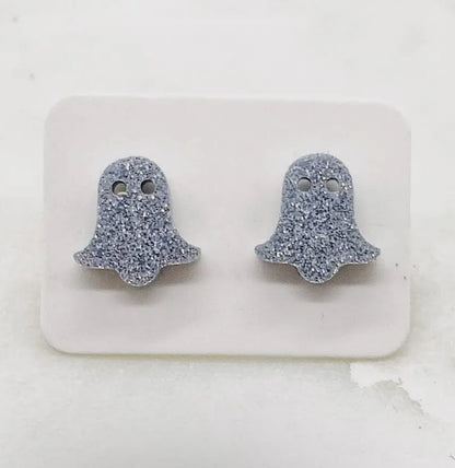 Glitter Ghost Earrings