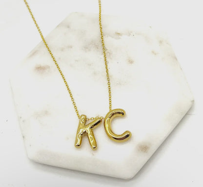 KC Bubble Letter Necklace