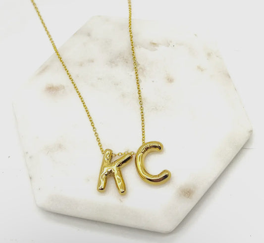 KC Bubble Letter Necklace