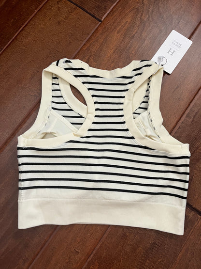 Striped Sports Bra