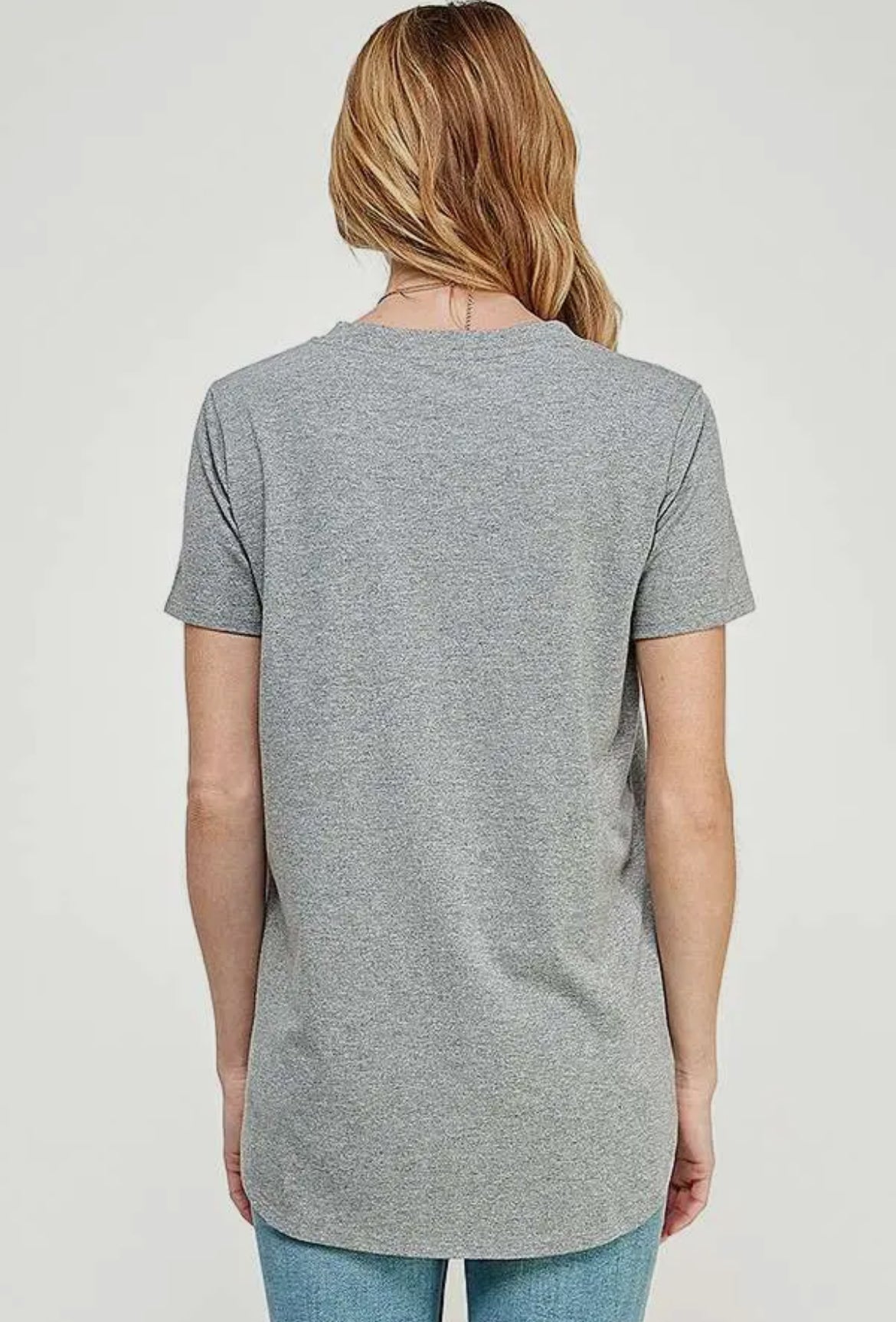 Loose Fit V Neck S/S Tee