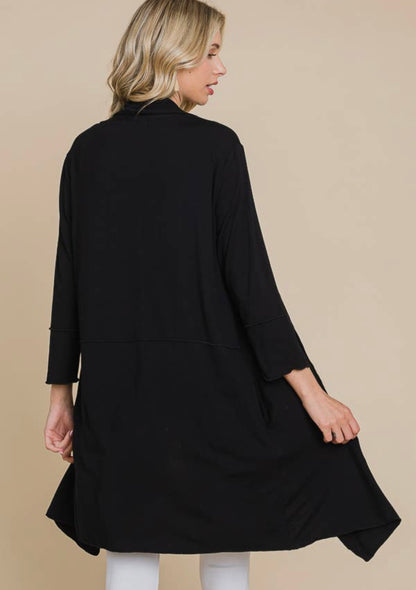 Draped Detail Duster