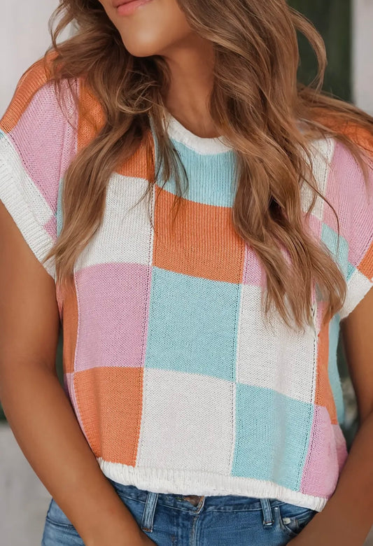 Color Block Cara Sweater