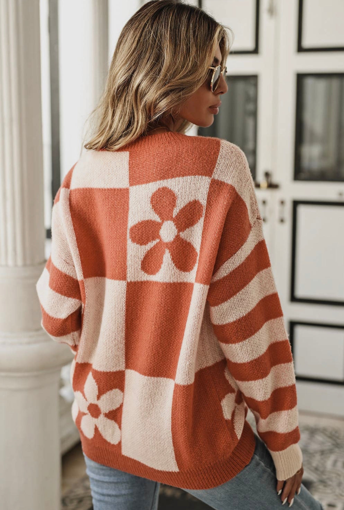 Orange Flower Power Sweater kit