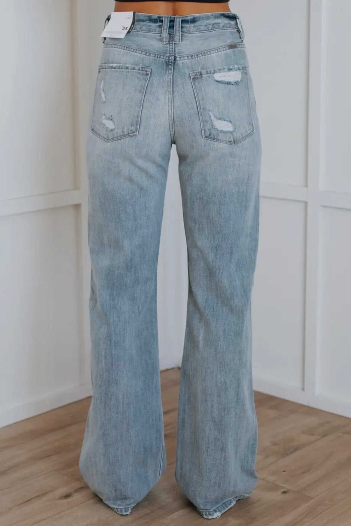 Wide Leg Button Fly Jean