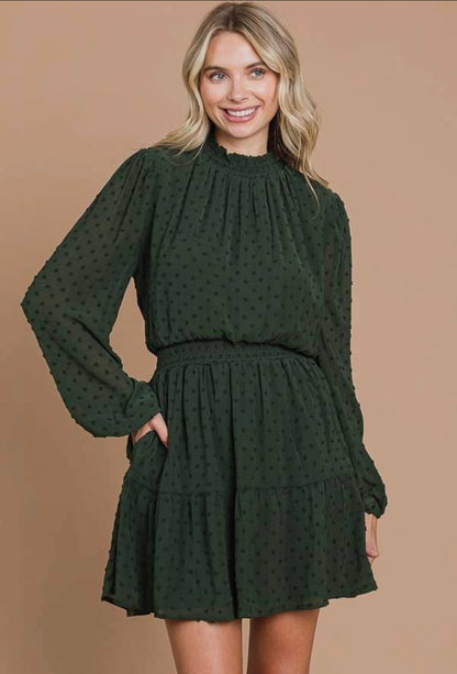 Stella Dress - Hunter Green