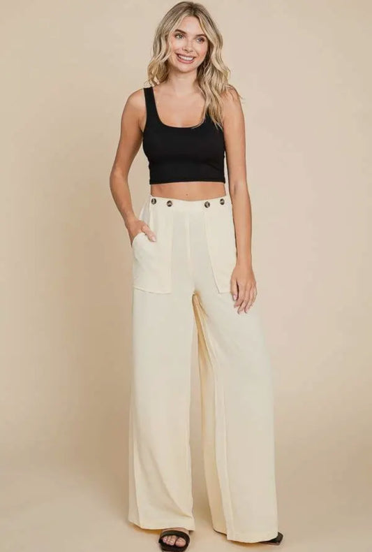 “Sierra” Stretch Wide Leg Pant