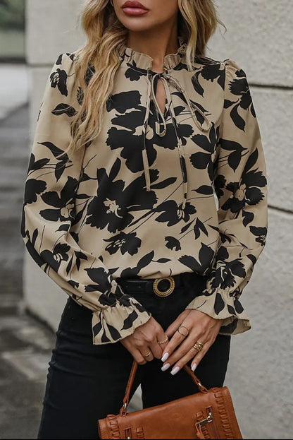 Long Sleeve Floral Blouse