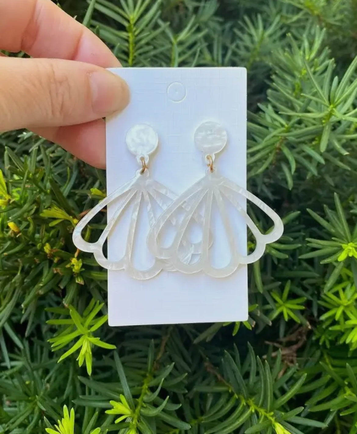 Ivory Seashell Earrings