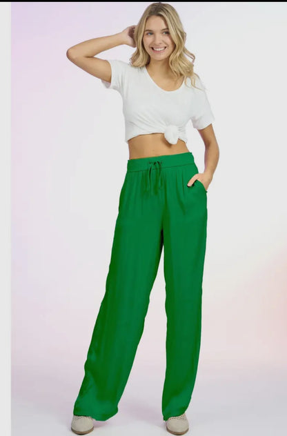 Satin Wide Leg Pants