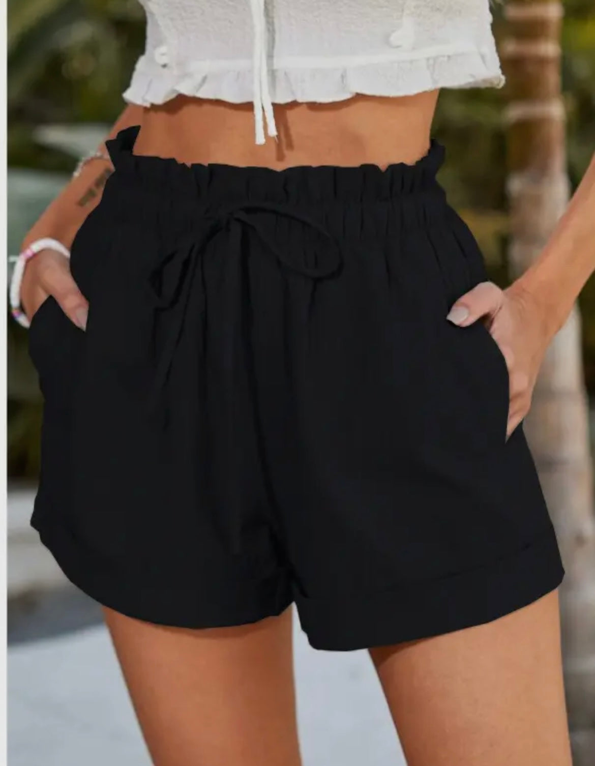 Elastic Waist Shorts