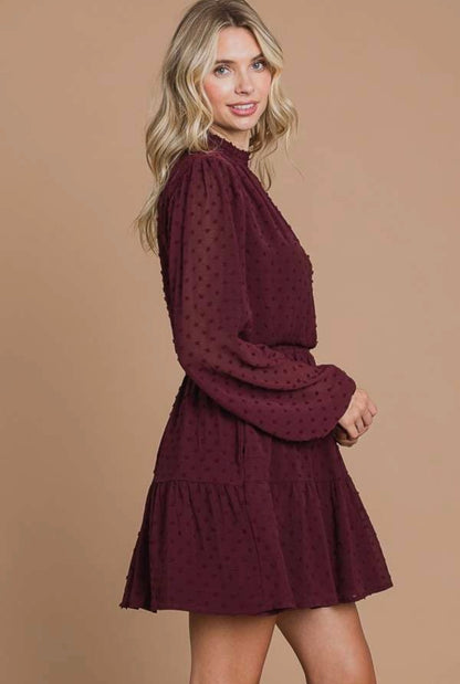 Stella Dress - Maroon