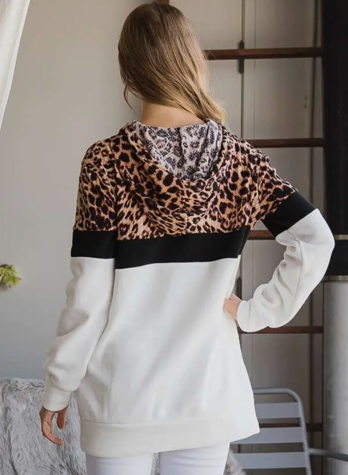 Leopard Print Hoodie