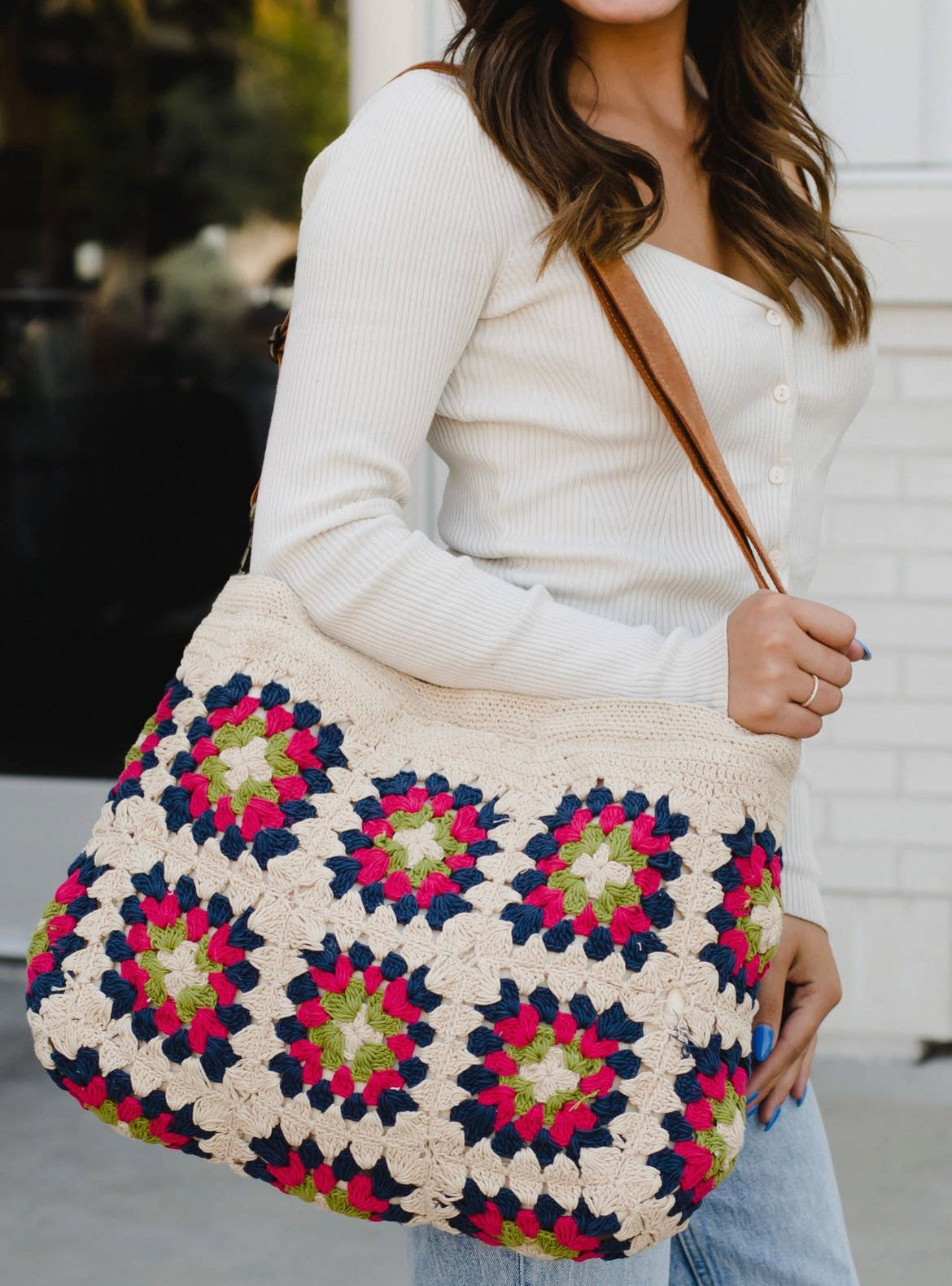 Crochet Cross Body Bag