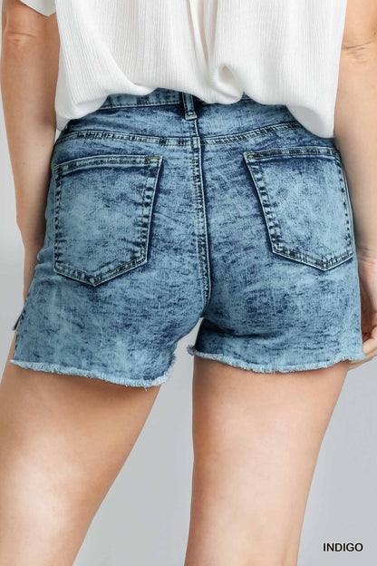 Stretch Denim Shorts