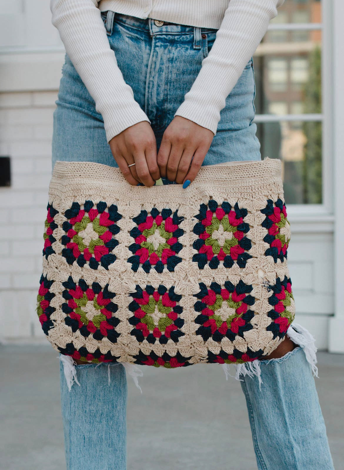 Crochet Cross Body Bag