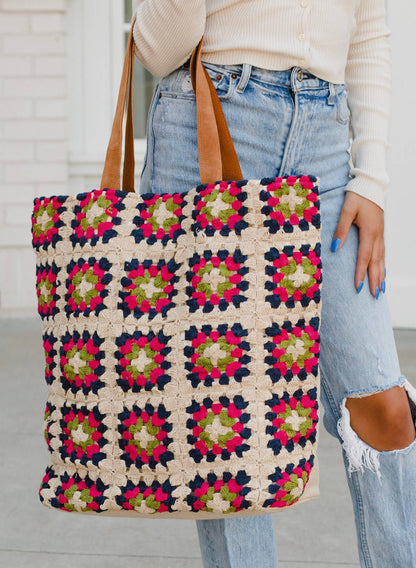 Large Crochet Tote