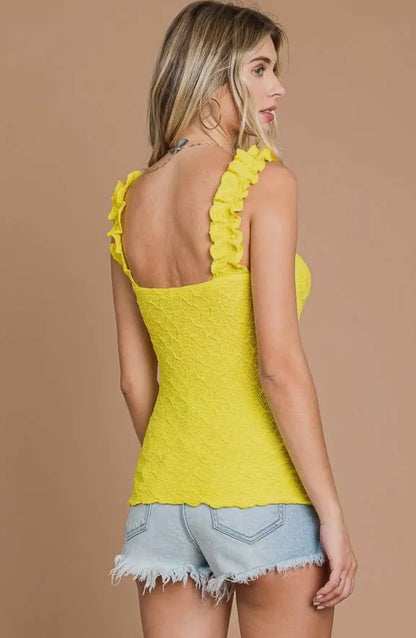 Ruffle Strap Tank